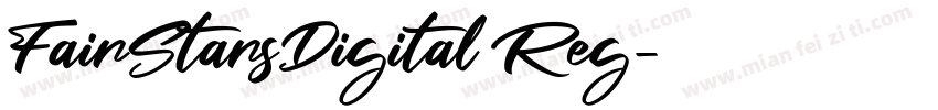 FairStarsDigital Reg字体转换